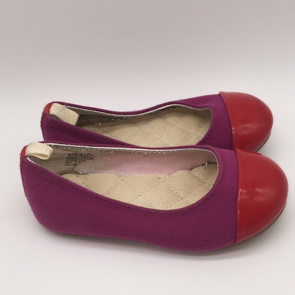 Gap Little Girls Cap Toe Ballet Flats Shoes Size 6 - Picture 2 of 10